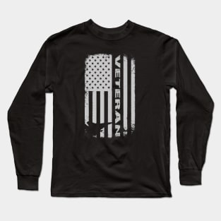 Veteran Flag - Fighter Long Sleeve T-Shirt